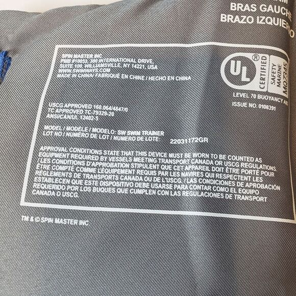 CUTE  Unisex Childs Swim Blue Shark Float Life Vest Jacket 33 - 55lbs - Picture 6 of 6